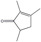 2,3,5-Trimethyl-2-cyclopentene-1-one Structure