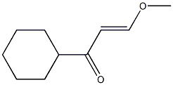 1-Cyclohexyl-3-methoxy-2-propen-1-one 구조식 이미지