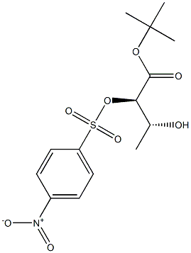 (2R,3R)-2-[(4-Nitrophenylsulfonyl)oxy]-3-hydroxybutanoic acid tert-butyl ester 구조식 이미지