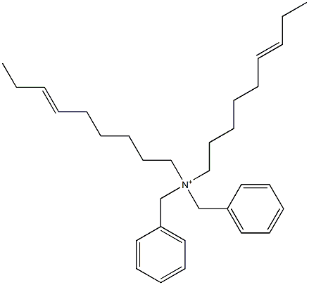 Di(6-nonenyl)dibenzylaminium Structure