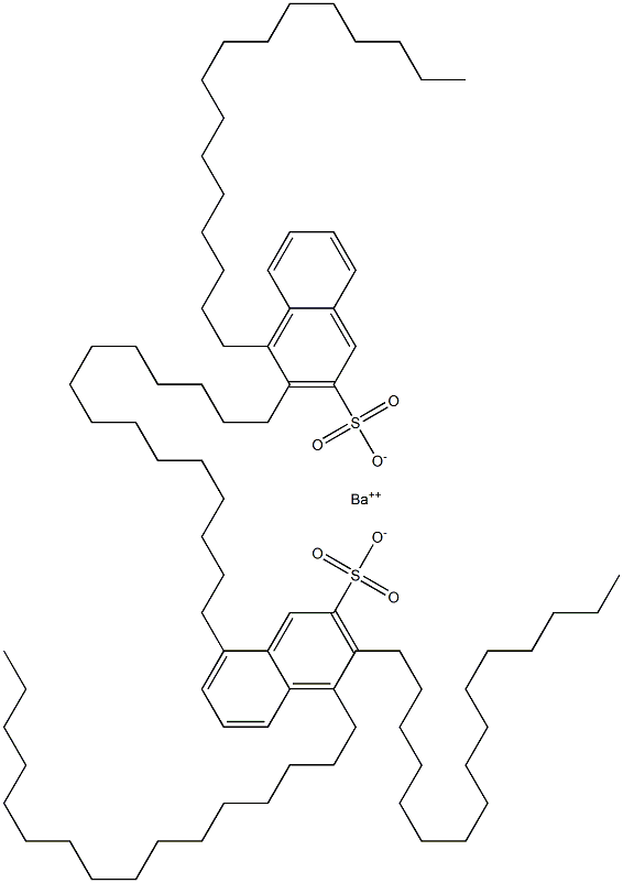 Bis(3,4-dihexadecyl-2-naphthalenesulfonic acid)barium salt 구조식 이미지