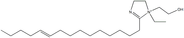 1-Ethyl-1-(2-hydroxyethyl)-2-(10-pentadecenyl)-2-imidazoline-1-ium Structure