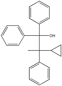 2-Cyclopropyl-1,1,2-triphenyl-1-propanol 구조식 이미지