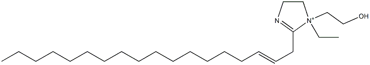 1-Ethyl-1-(2-hydroxyethyl)-2-(2-octadecenyl)-2-imidazoline-1-ium 구조식 이미지