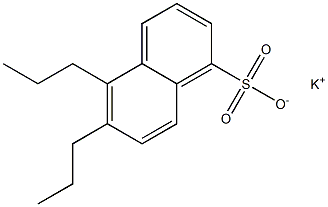5,6-Dipropyl-1-naphthalenesulfonic acid potassium salt Structure