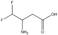 3-Amino-4,4-difluorobutanoic acid 구조식 이미지