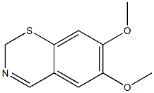 6,7-Dimethoxy-2H-1,3-benzothiazine 구조식 이미지