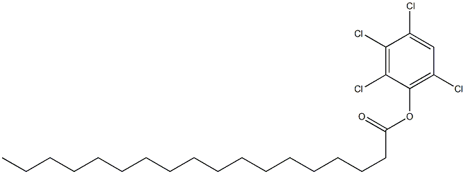 Octadecanoic acid 2,3,4,6-tetrachlorophenyl ester 구조식 이미지