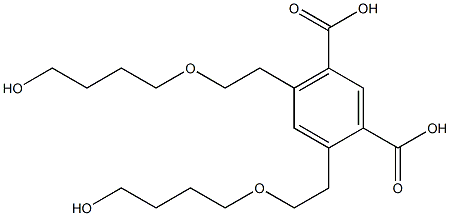 4,6-Bis(7-hydroxy-3-oxaheptan-1-yl)isophthalic acid Structure