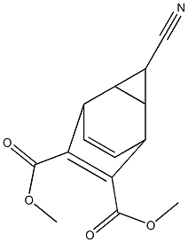 3-Cyanotricyclo[3.2.2.02,4]nona-6,8-diene-6,7-dicarboxylic acid dimethyl ester Structure