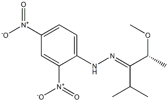 [R,(+)]-2-Methoxy-4-methyl-3-pentanone 2,4-dinitrophenyl hydrazone 구조식 이미지