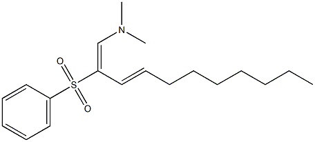 (1E,3E)-N,N-Dimethyl-2-(phenylsulfonyl)-1,3-undecadien-1-amine Structure