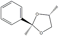 (2R,4R)-2,4-Dimethyl-2-phenyl-1,3-dioxolane Structure