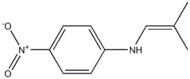 N-(4-Nitrophenyl)-2-methyl-1-propen-1-amine Structure