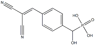 Hydroxy[4-(2,2-dicyanoethenyl)phenyl]methylphosphonic acid Structure