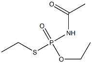 Acetylaminothiophosphonic acid O,S-diethyl ester Structure
