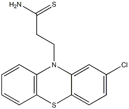 2-Chloro-10H-phenothiazine-10-propanethioamide 구조식 이미지