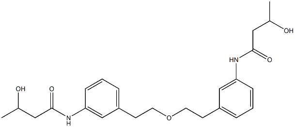 3-(3-Hydroxybutyrylamino)phenylethyl ether 구조식 이미지