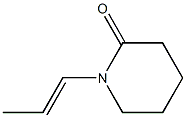 1-(1-Propenyl)piperidin-2-one Structure