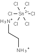 Ethylenediammonium hexachlorostannate 구조식 이미지