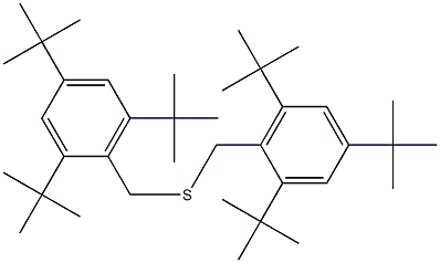 1,1'-(Thiobismethylene)bis(2,4,6-tri-tert-butylbenzene) Structure