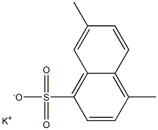 4,7-Dimethyl-1-naphthalenesulfonic acid potassium salt 구조식 이미지