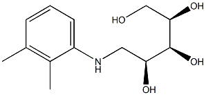 1-[(2,3-Dimethylphenyl)amino]-1-deoxy-D-ribitol 구조식 이미지