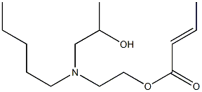 (E)-2-Butenoic acid 2-[N-(2-hydroxypropyl)-N-pentylamino]ethyl ester Structure