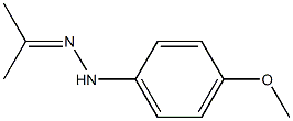 1-(4-Methoxyphenyl)-2-isopropylidenehydrazine 구조식 이미지