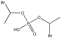 Phosphoric acid hydrogen bis(1-bromoethyl) ester 구조식 이미지