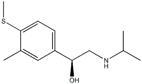 (S)-1-[3-Methyl-4-(methylthio)phenyl]-2-(isopropylamino)ethanol 구조식 이미지