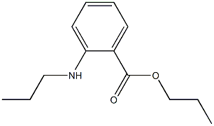 o-(Propylamino)benzoic acid propyl ester 구조식 이미지