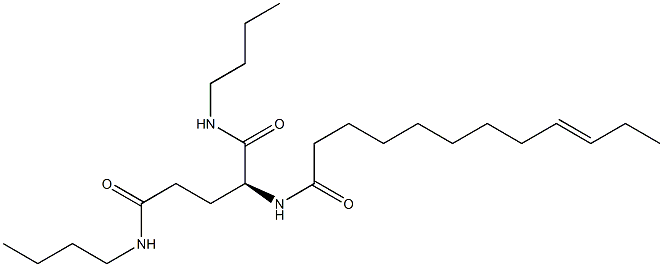 N2-(9-Dodecenoyl)-N1,N5-dibutylglutaminamide 구조식 이미지