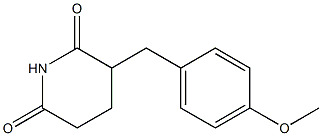 3-(4-Methoxybenzyl)piperidine-2,6-dione Structure