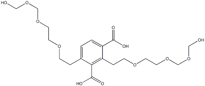 2,4-Bis(9-hydroxy-3,6,8-trioxanonan-1-yl)isophthalic acid Structure