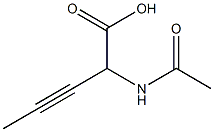 2-Acetylamino-3-pentynoic acid 구조식 이미지