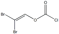 Chloroformic acid 2,2-dibromoethenyl ester 구조식 이미지