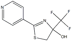 4-(Trifluoromethyl)-2-(4-pyridyl)-2-thiazolin-4-ol 구조식 이미지