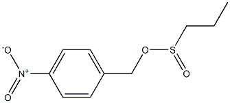 Propane-1-sulfinic acid 4-nitrobenzyl ester Structure