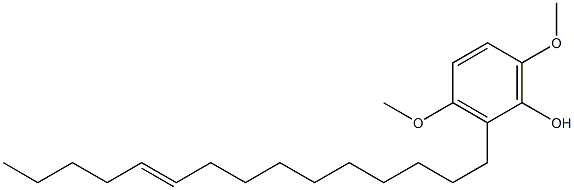 3,6-Dimethoxy-2-(10-pentadecenyl)phenol 구조식 이미지