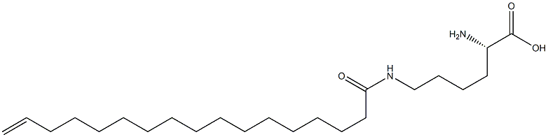 N6-(16-Heptadecenoyl)lysine 구조식 이미지