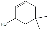 5,5-Dimethyl-2-cyclohexen-1-ol 구조식 이미지