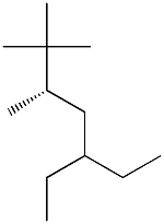 [S,(-)]-5-Ethyl-2,2,3-trimethylheptane 구조식 이미지