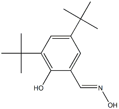 2-Hydroxy-3,5-di-tert-butylbenzaldehyde oxime Structure