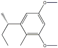 [S,(+)]-2-sec-Butyl-4,6-dimethoxytoluene 구조식 이미지