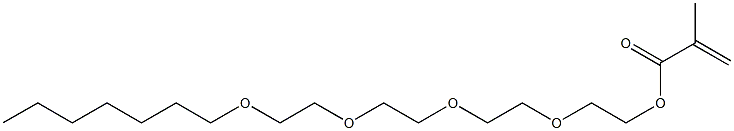 Methacrylic acid 2-[2-[2-(2-heptyloxyethoxy)ethoxy]ethoxy]ethyl ester 구조식 이미지