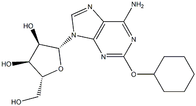 2-Cyclohexyloxyadenosine 구조식 이미지