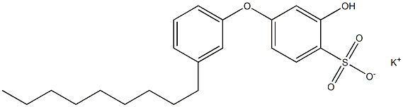 3-Hydroxy-3'-nonyl[oxybisbenzene]-4-sulfonic acid potassium salt Structure