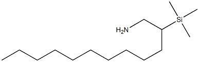 2-Trimethylsilyl-1-dodecanamine Structure