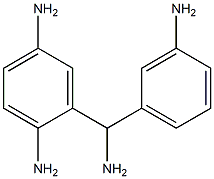 (3-Aminophenyl)(2,5-diaminophenyl)methanamine Structure